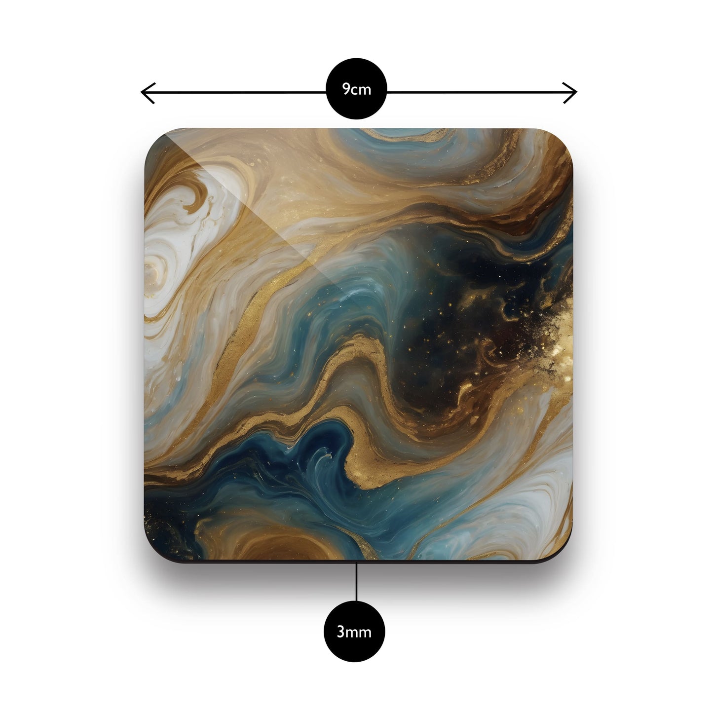 Coffee Marble 4 x Coaster Set  Coaster