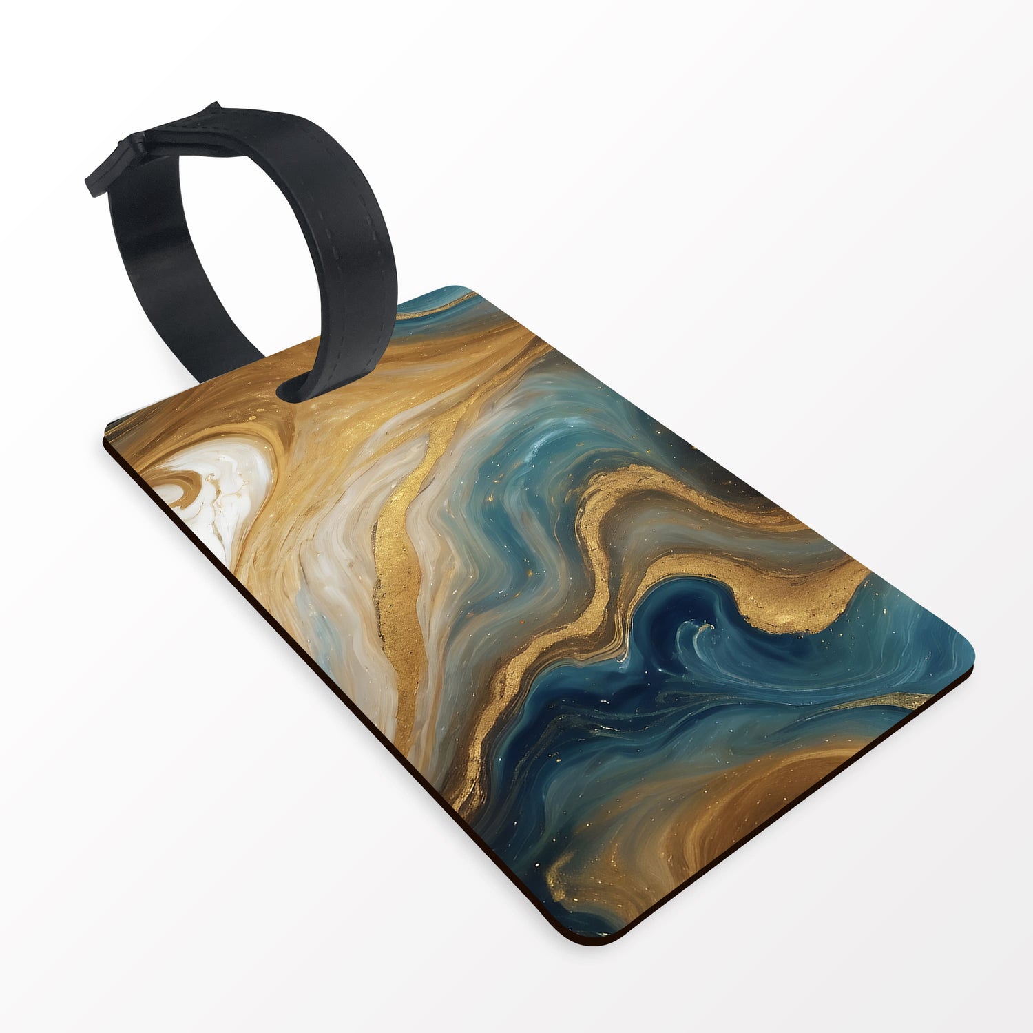 Personalised Tropical Marble Print Luggage Tag  luggage tag