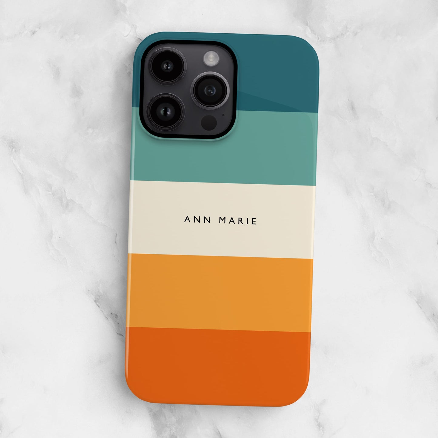 Blue and Orange Stripes Custom Case Phone Case