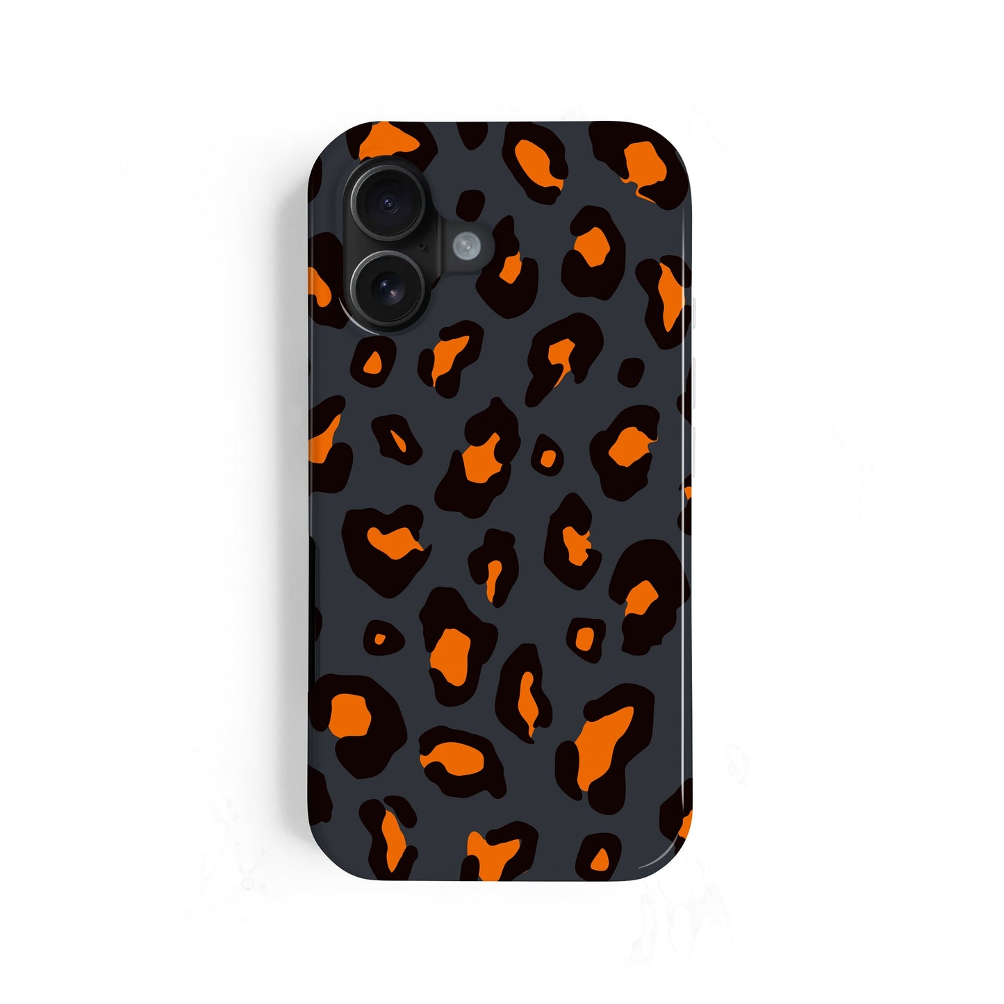 Orange Charcoal Leopard Print Case Phone Case