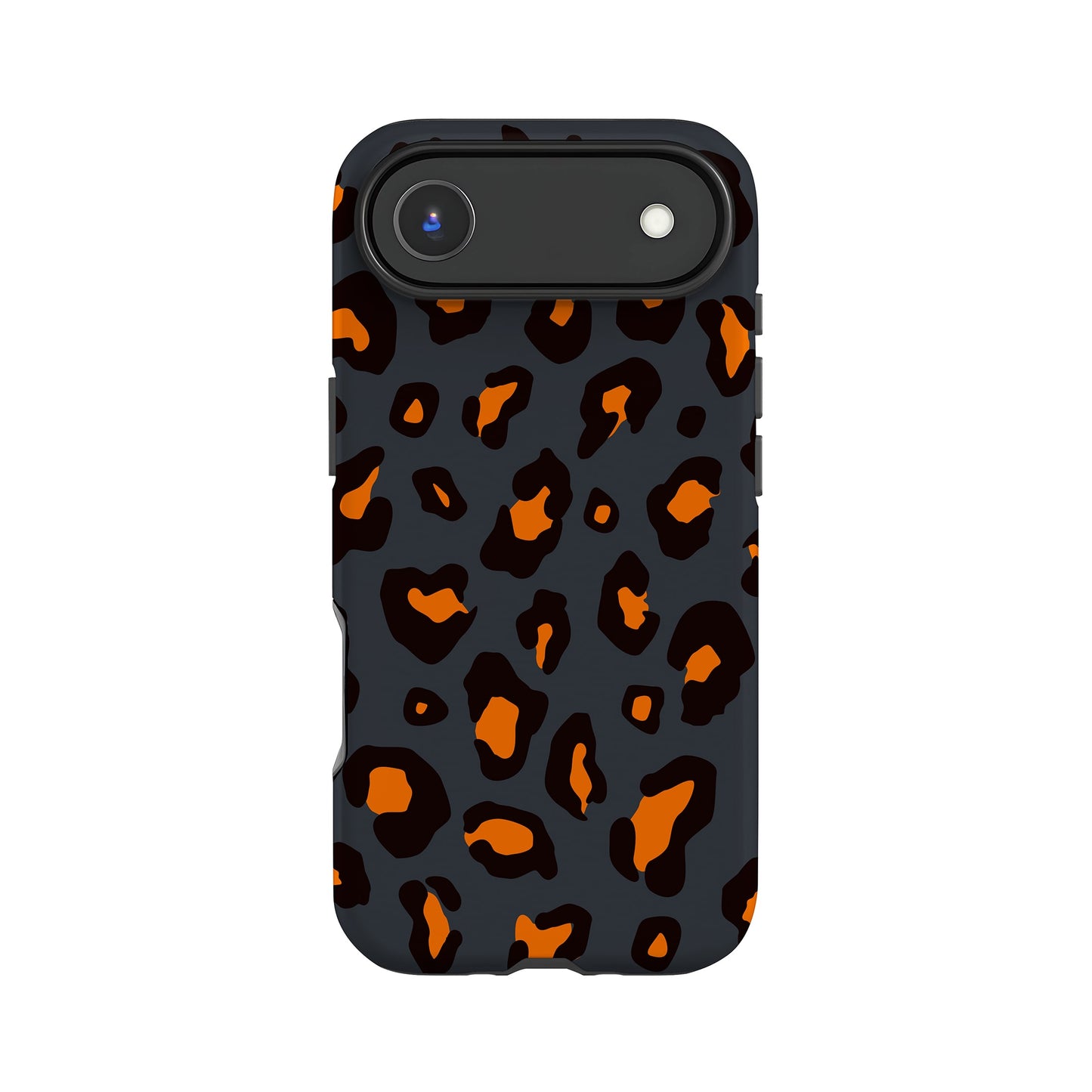 Orange Charcoal Leopard Print Case iPhone 17 Air Phone Case