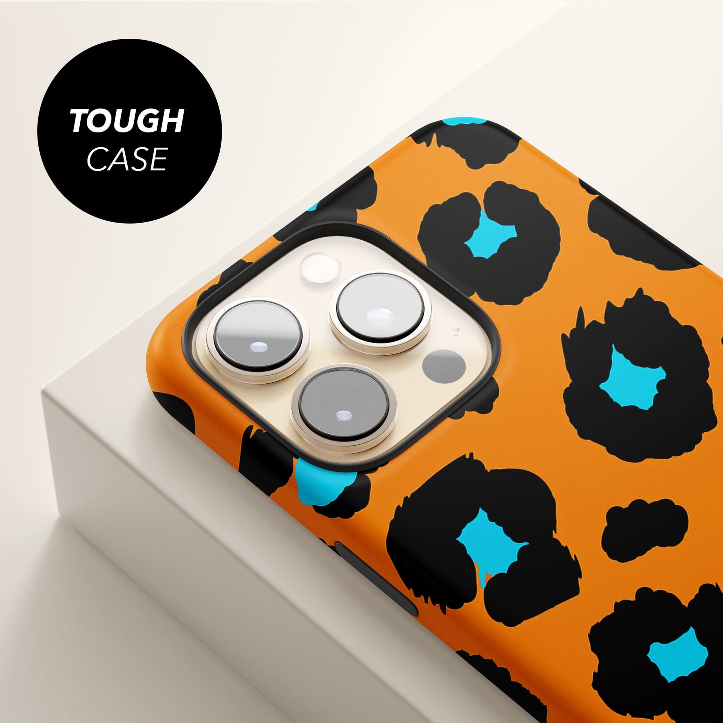 Orange and Blue Leopard Print Magsafe Case Phone Case