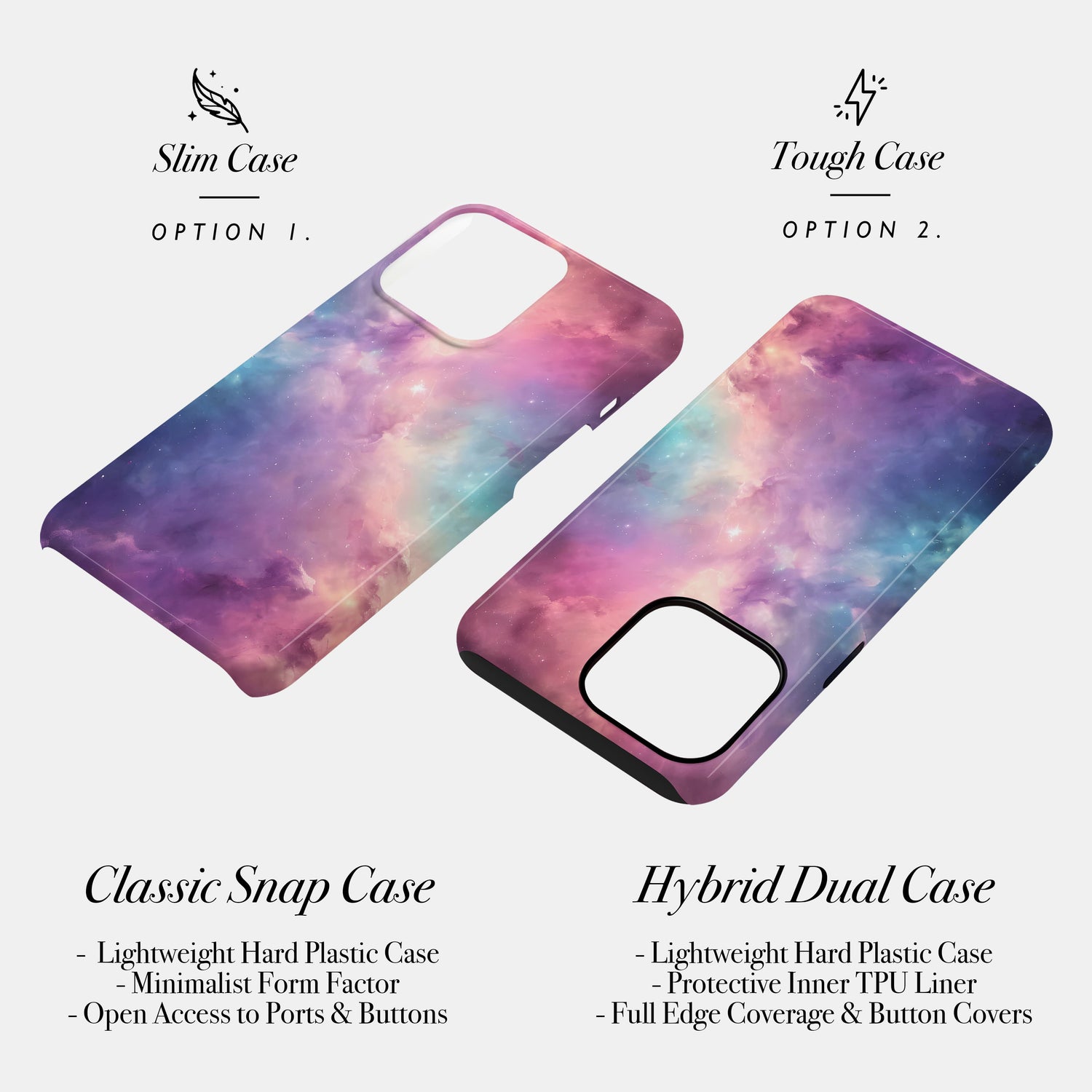 Pastel Space Print Phone Case Phone Case