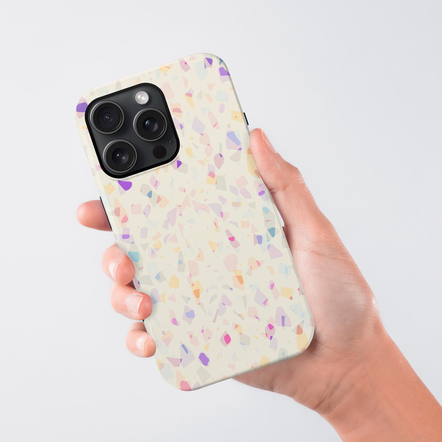 Pastel Rainbow Terrazzo Print Phone Case Phone Case