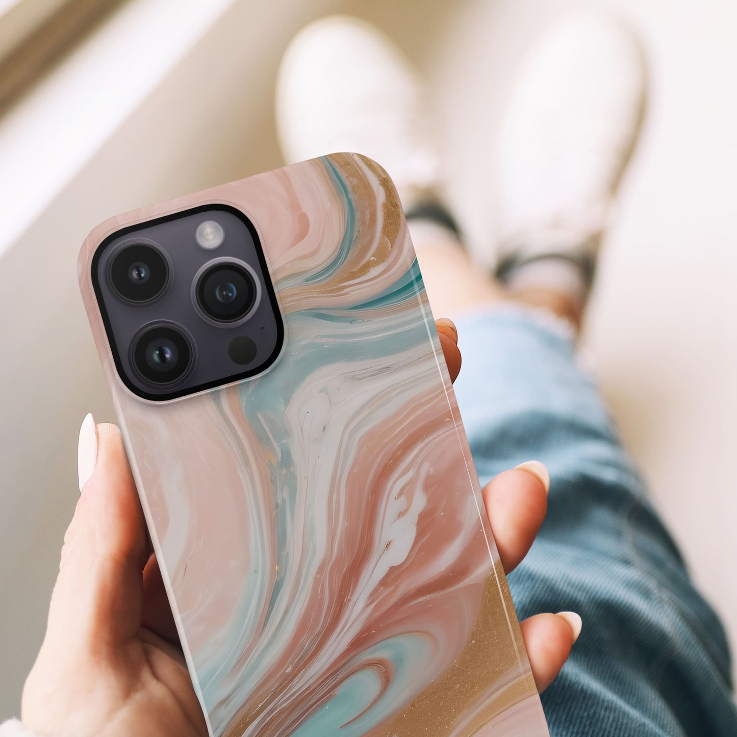 Peach Sands Marble Phone Case Phone Case