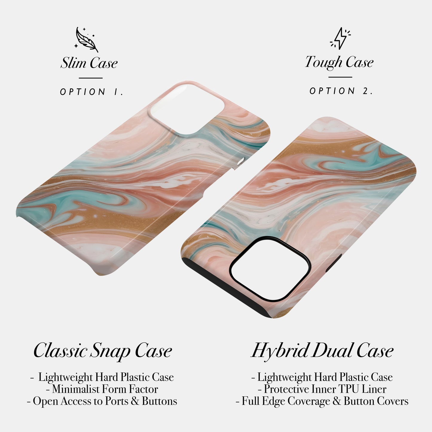 Peach Sands Marble Phone Case Phone Case