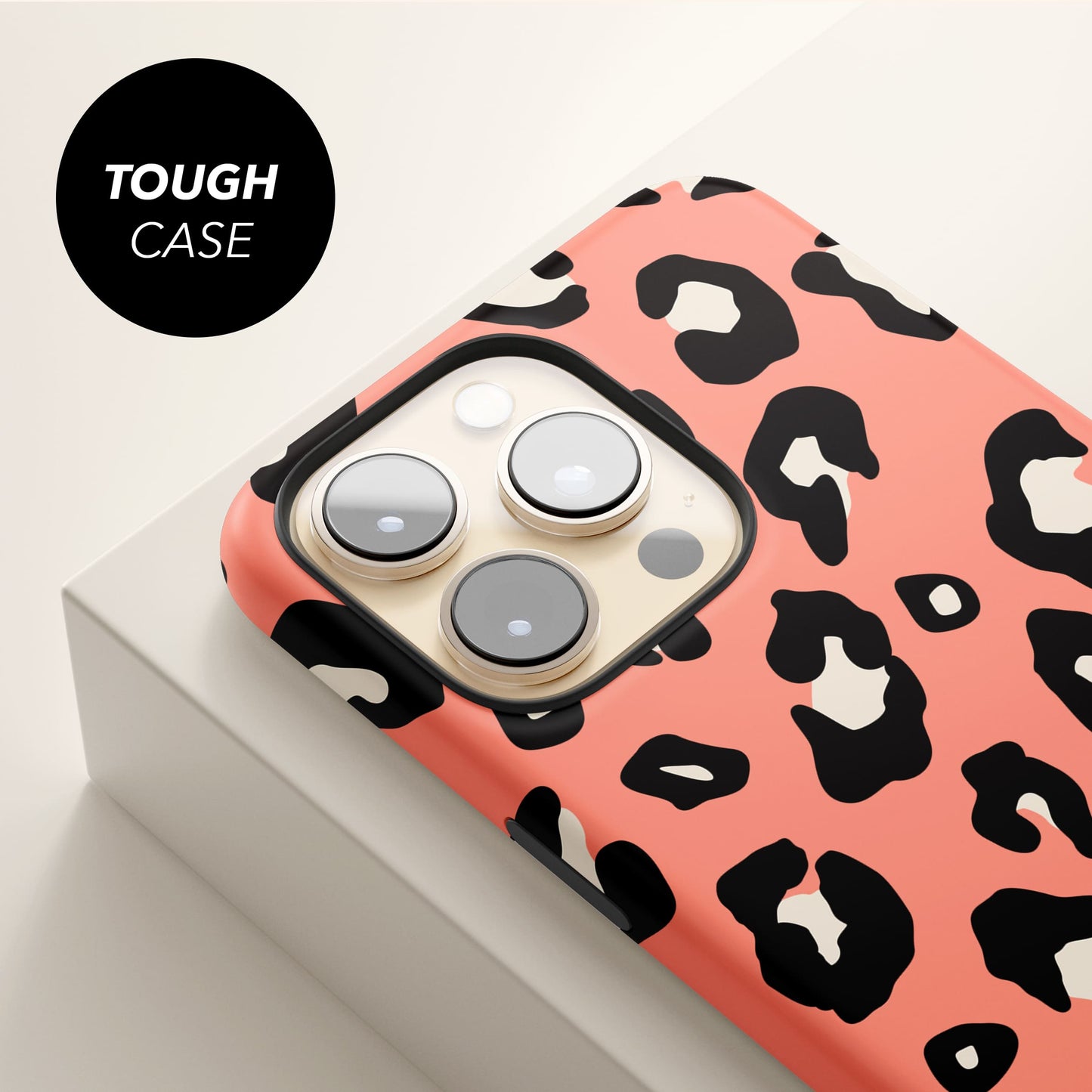 Orange Coral Leopard Print Magsafe Case Phone Case