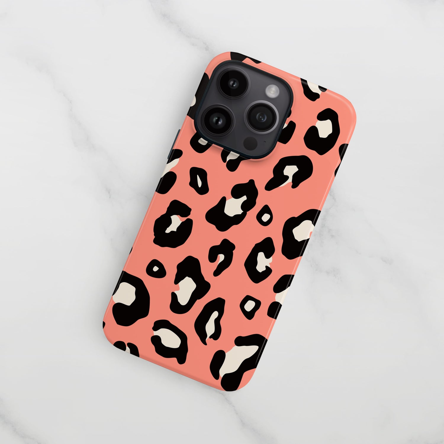 Orange Coral Leopard Print Magsafe Case Phone Case