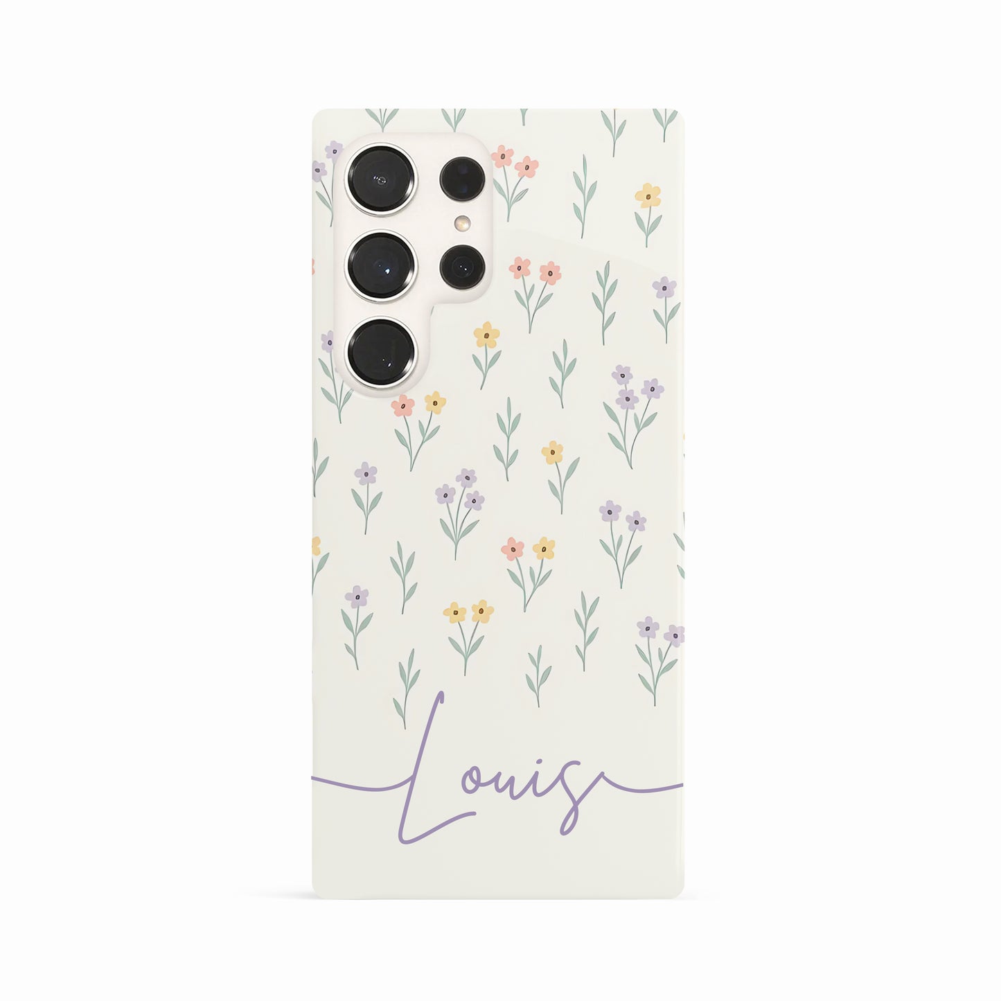Personalised Pastel Ditsy Floral Print Case Phone Case