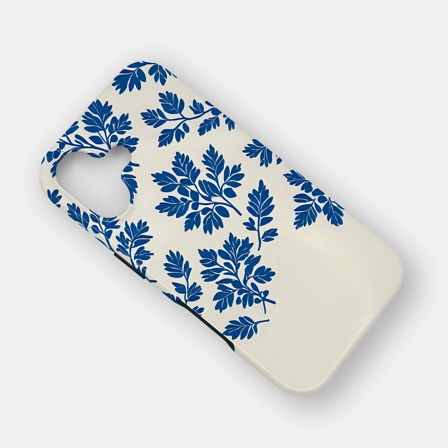 Personalised Royal Blue Abstract Floral Print Case Phone Case