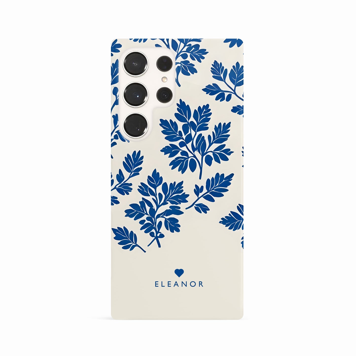 Personalised Royal Blue Abstract Floral Print Case Phone Case