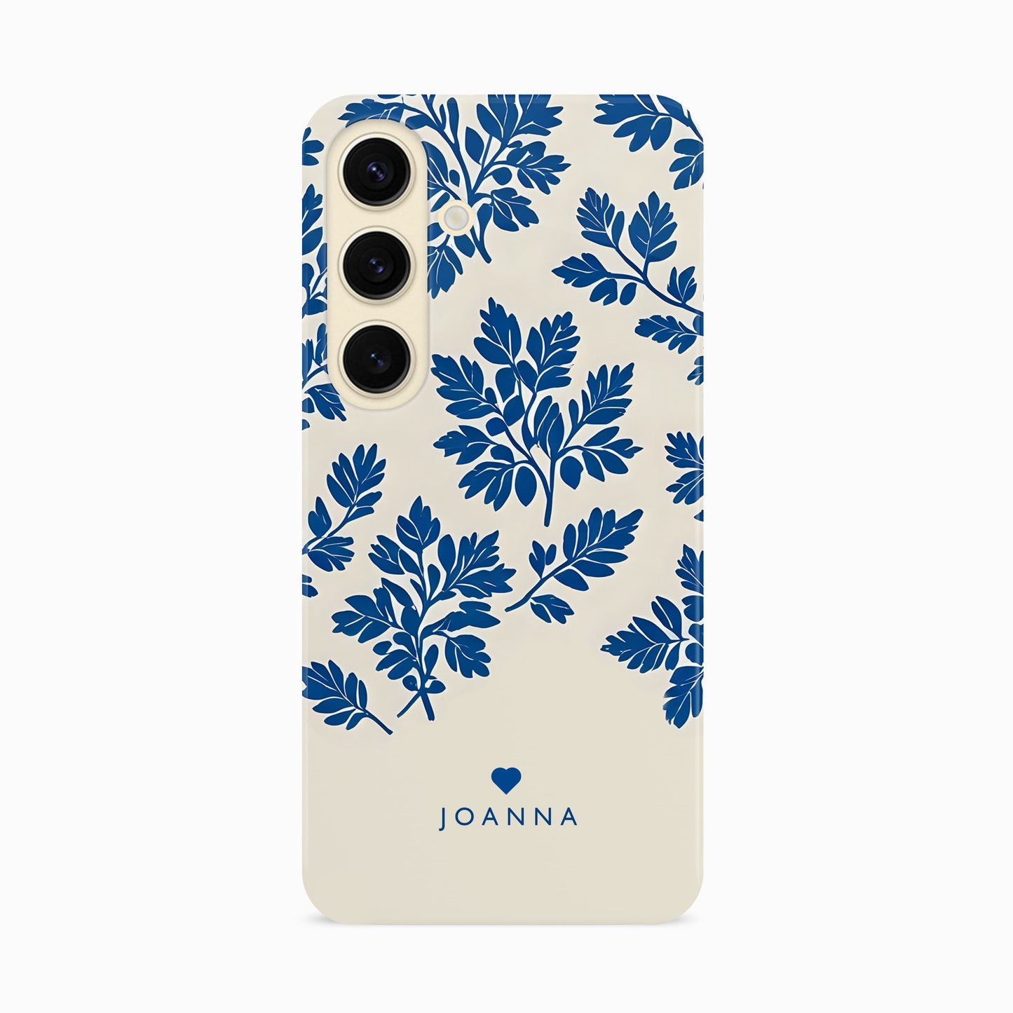 Personalised Royal Blue Abstract Floral Print Case Phone Case