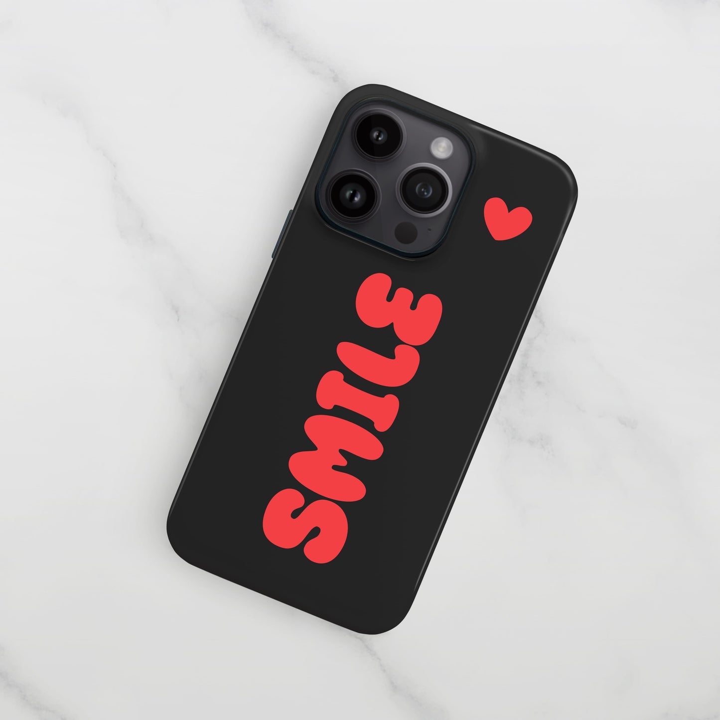 Black Red Personalised Bubble Text Case Phone Case