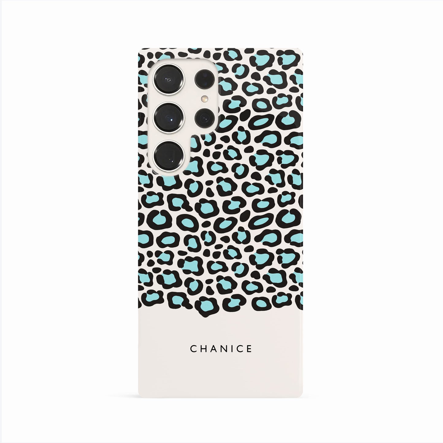Personalised Blue Leopard Print Spots Case Phone Case