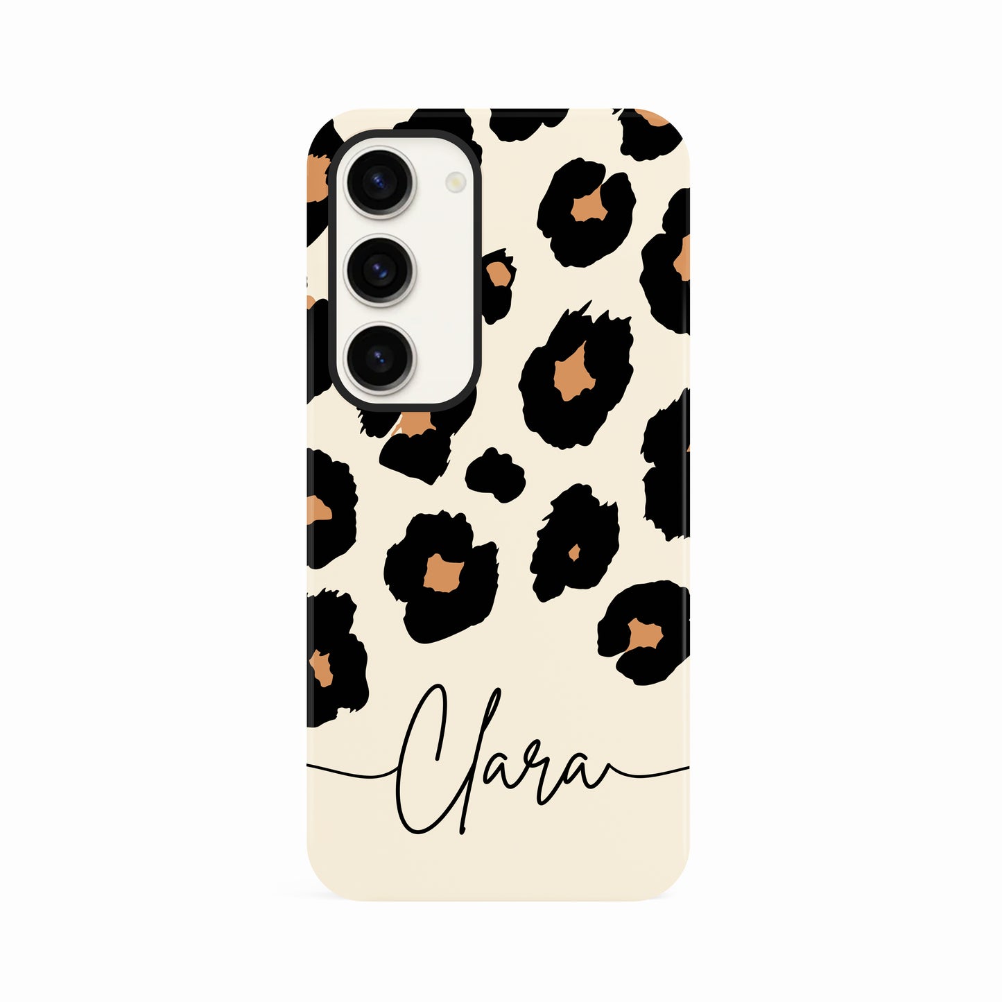 Custom Brown & Cream leopard Print Spot Case Phone Case