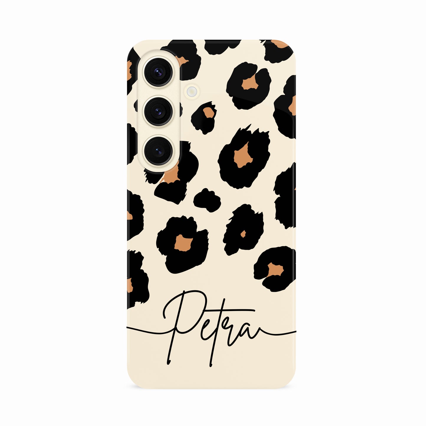 Custom Brown & Cream leopard Print Spot Case Phone Case