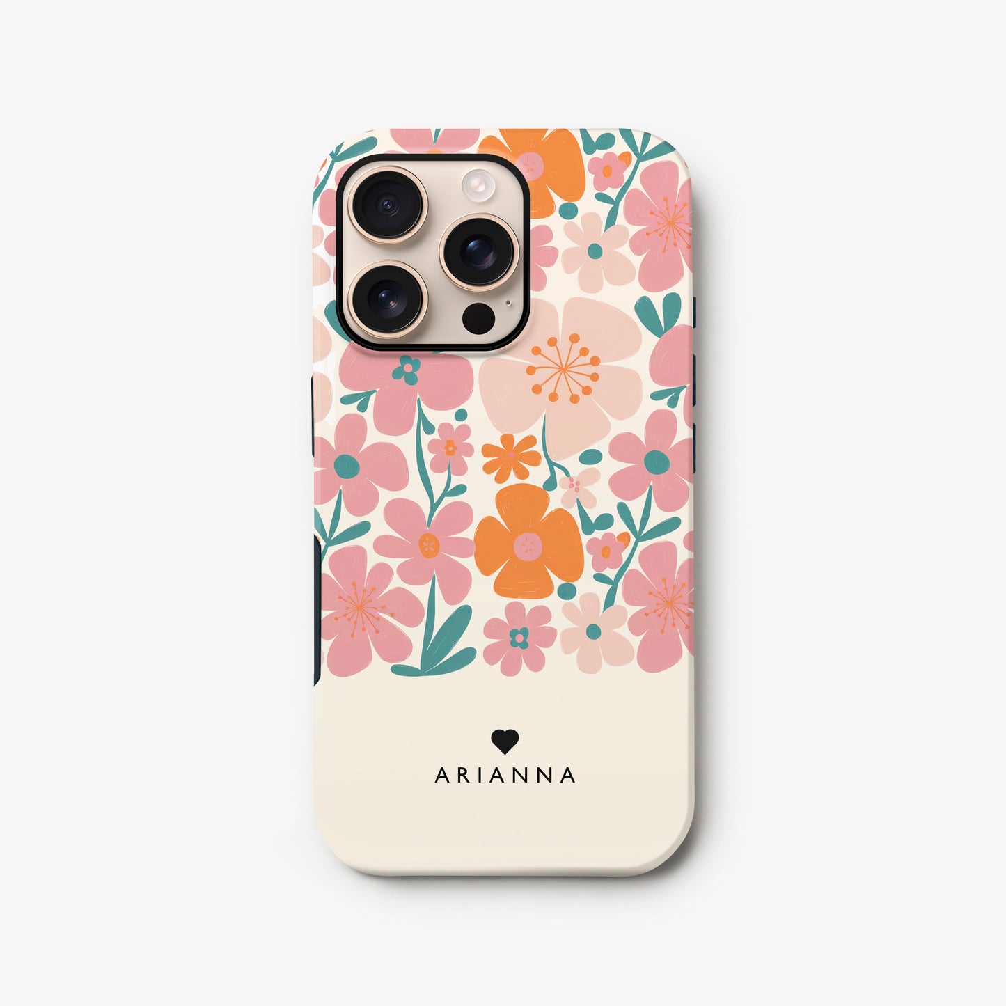 Personalised Boho Floral Phone Case iPhone 16 Phone Case