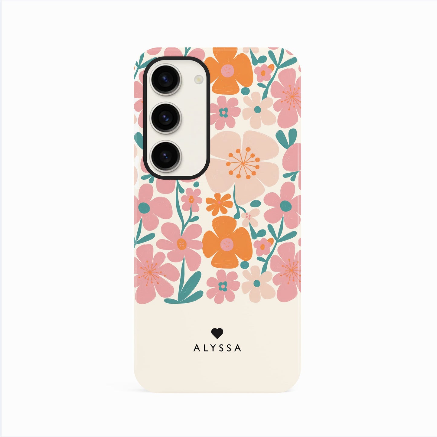 Personalised Boho Floral Phone Case Phone Case