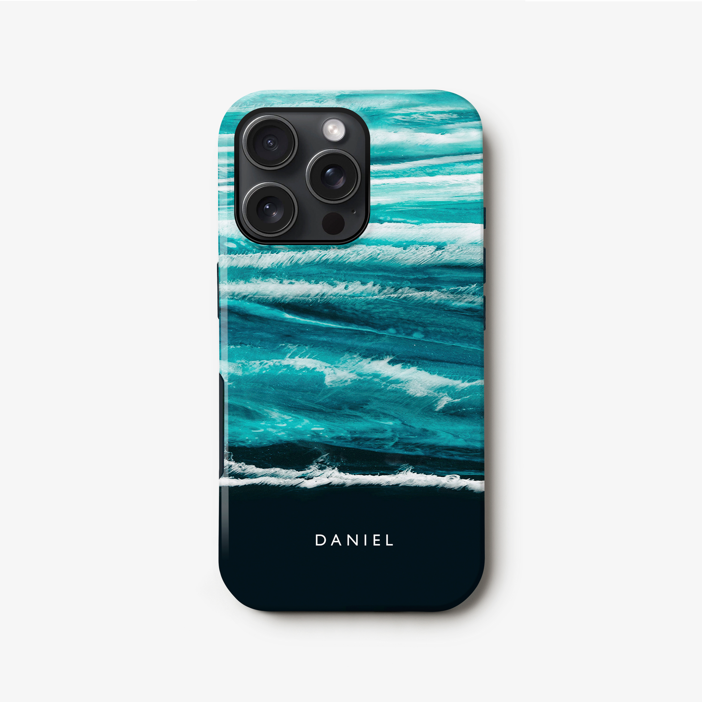 Ocean Marble Personalised Name Phone Case iPhone 16 Phone Case