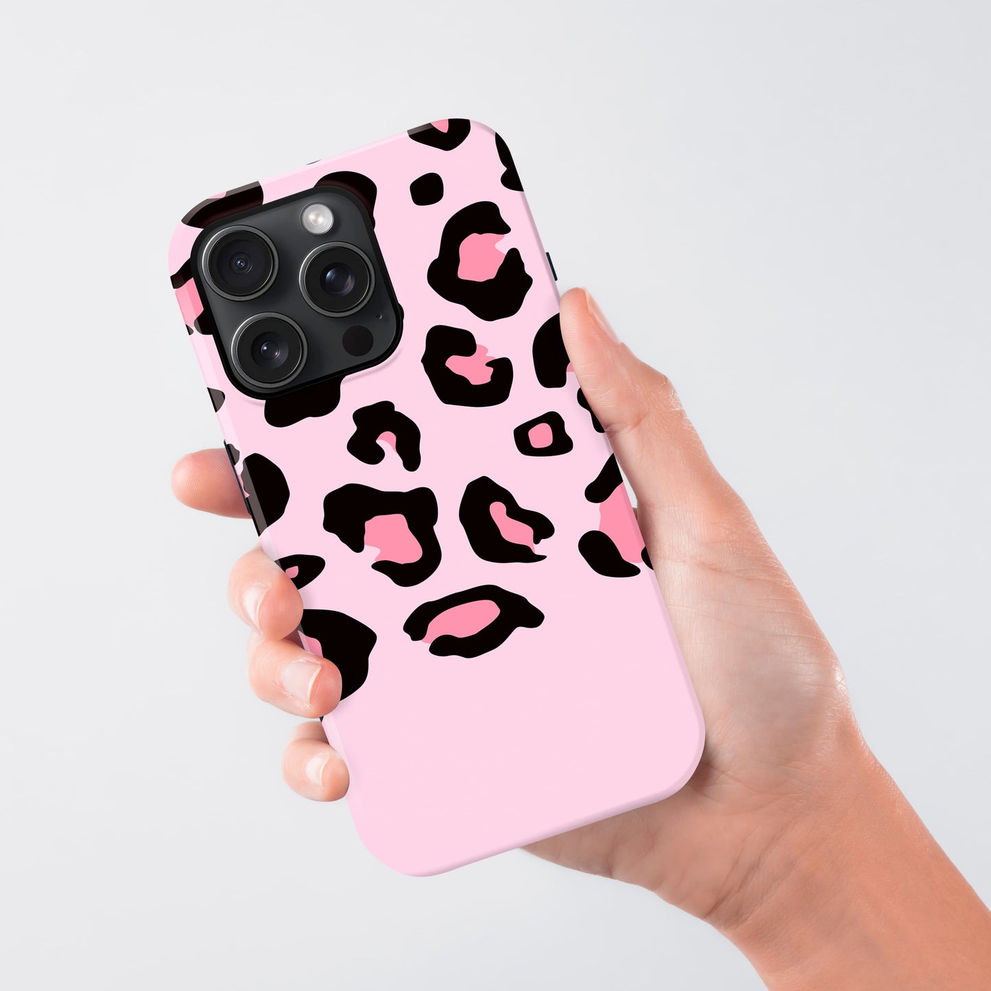 Pink Bubblegum Personalised Leopard Print Case Phone Case