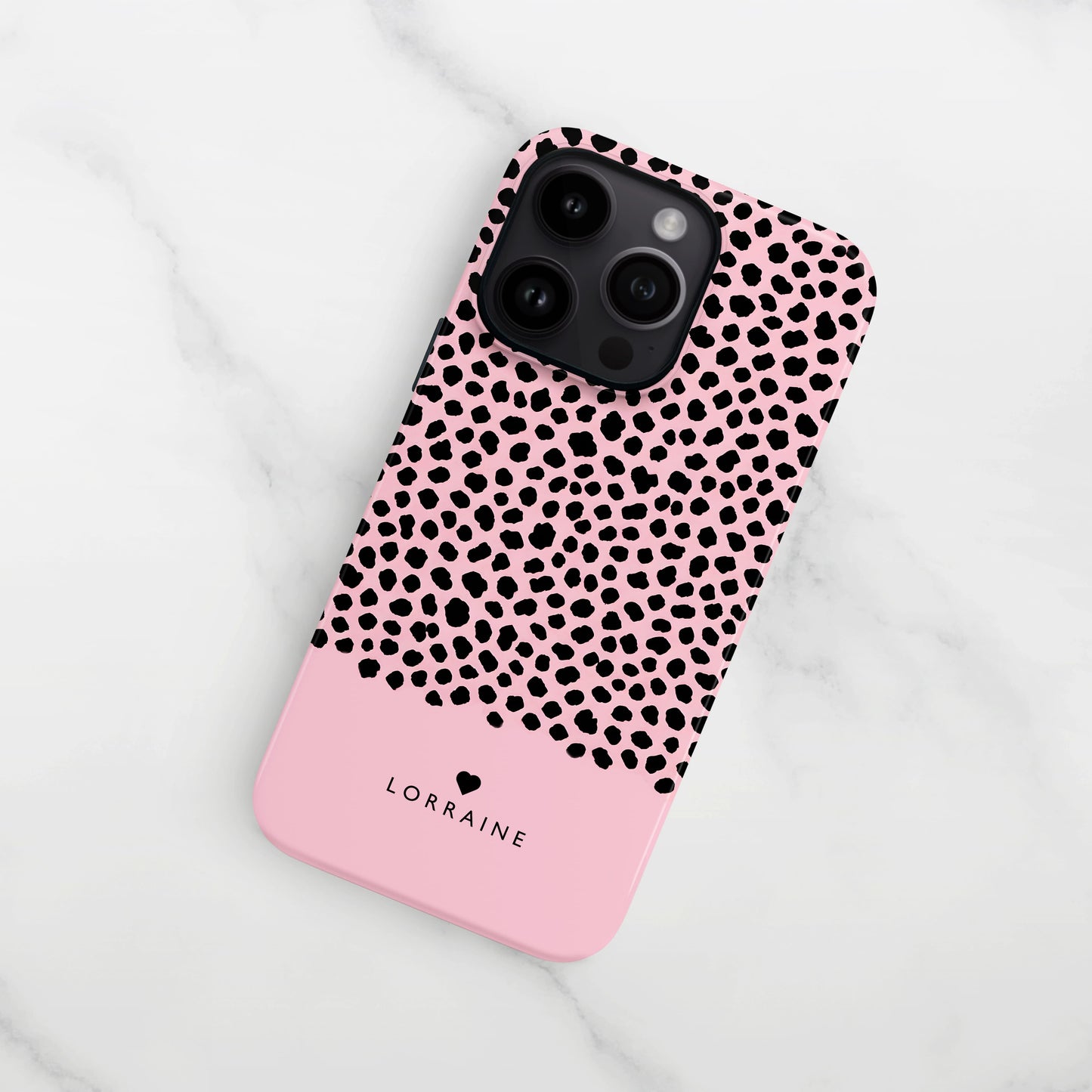 Personalised Pink Cheetah Print Case Phone Case
