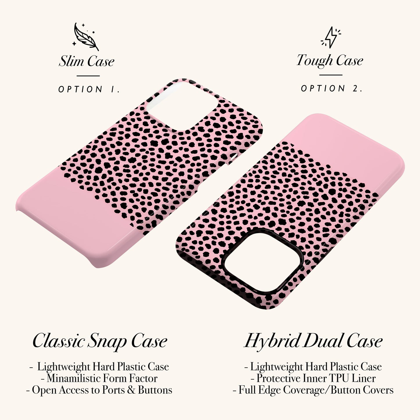 Personalised Pink Cheetah Print Case Phone Case