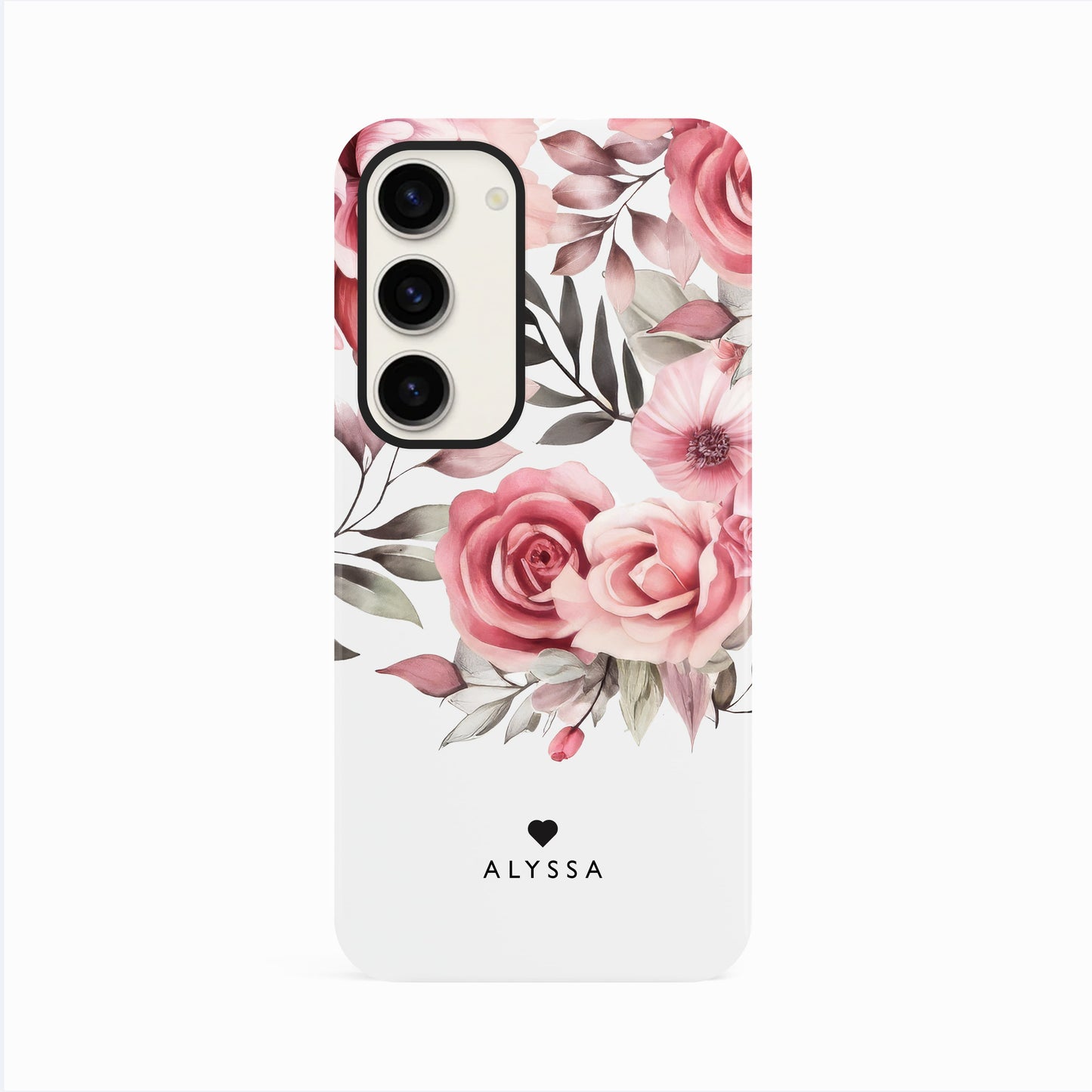 Personalised Rose Floral Phone Case Phone Case