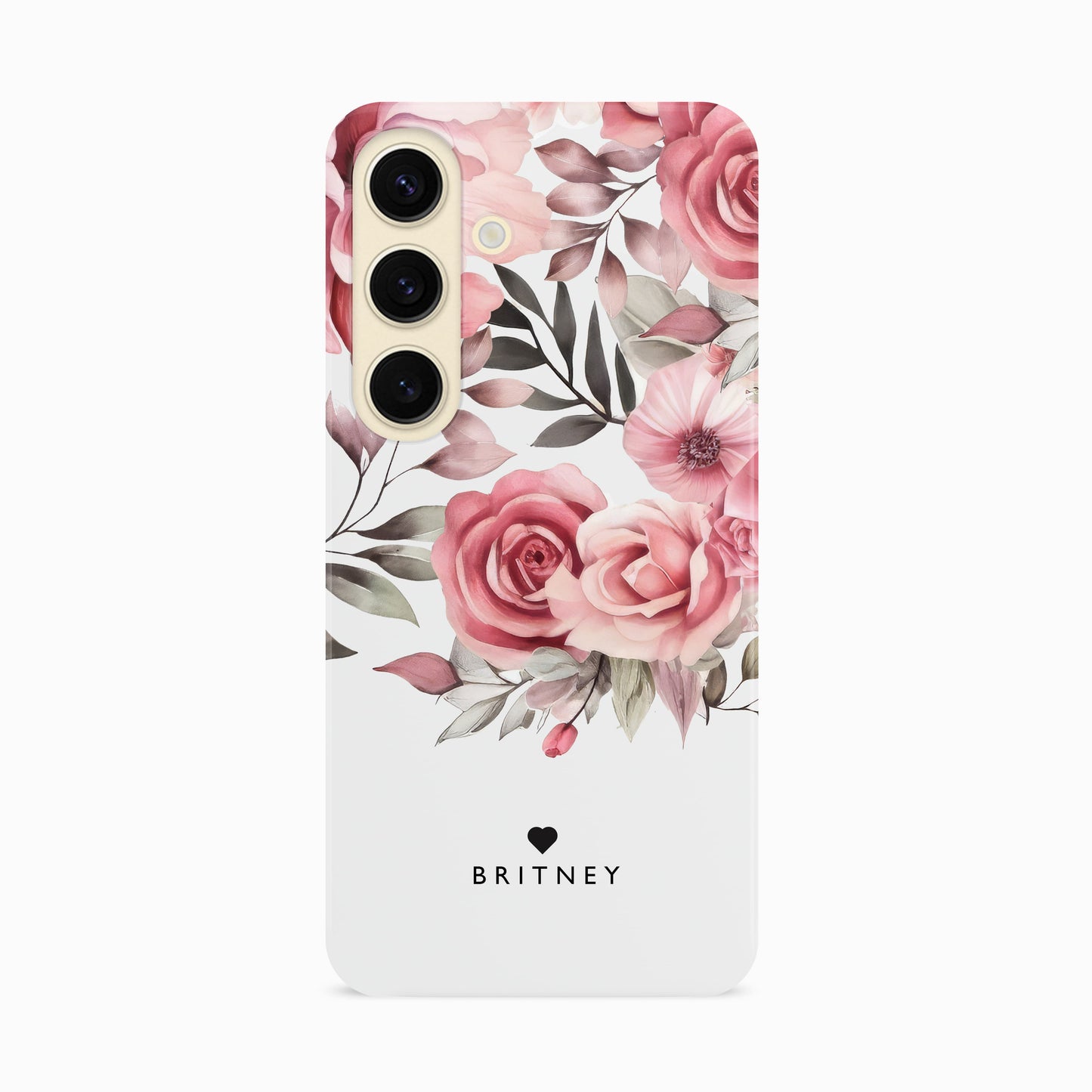 Personalised Rose Floral Phone Case Phone Case