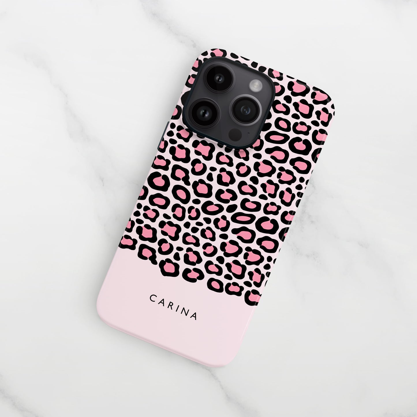 Personalised Pink Shades Leopard Print Case Phone Case