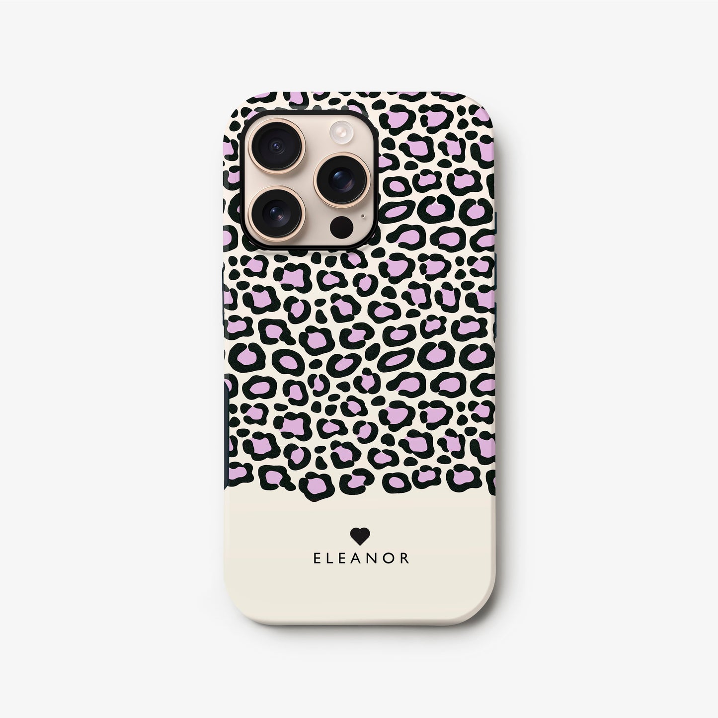Personalised Purple Leopard Spot Print Case iPhone 16 Phone Case