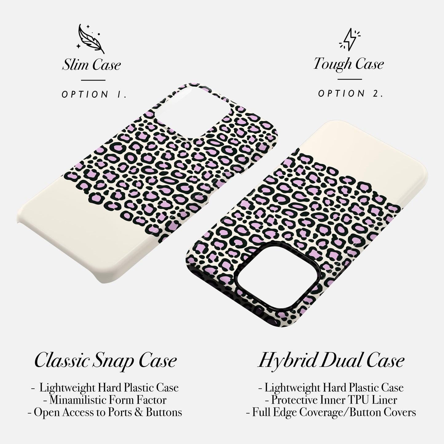 Personalised Purple Leopard Spot Print Case Phone Case