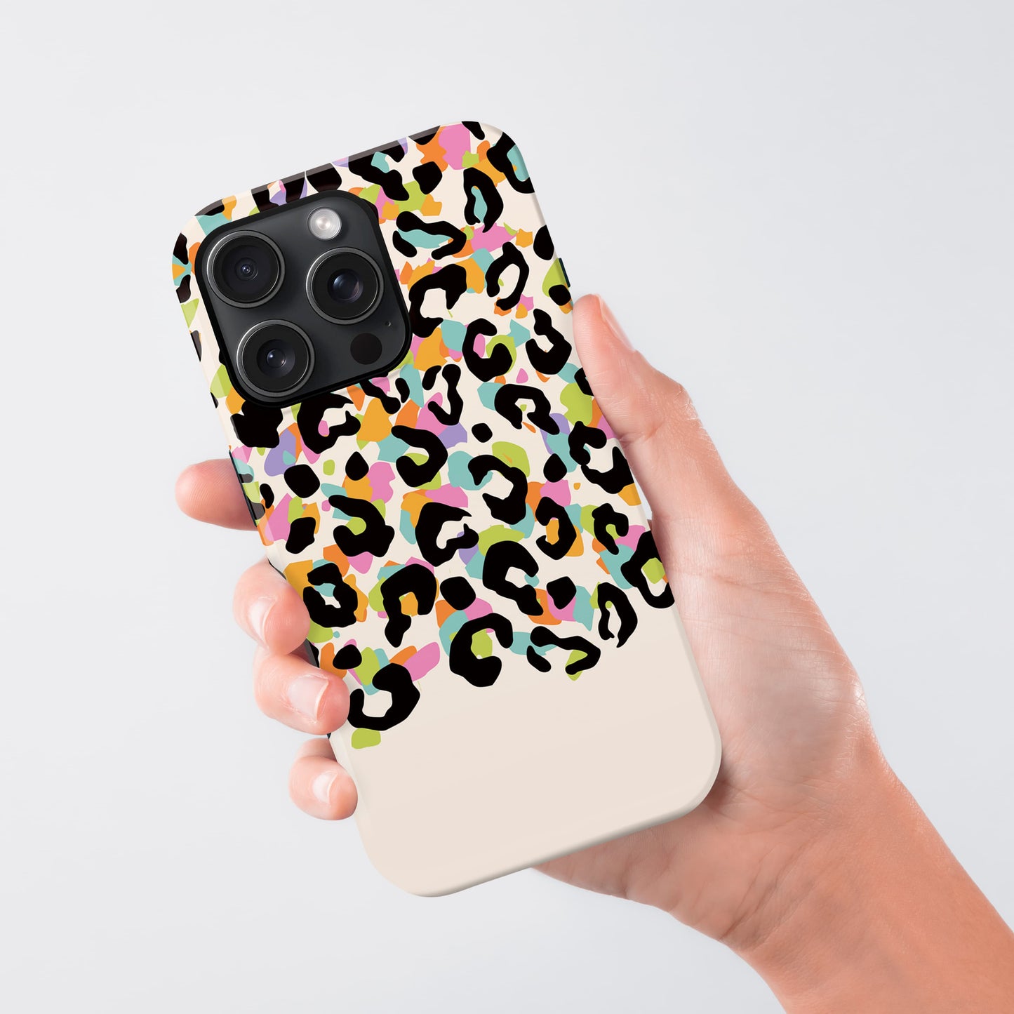 Abstract Rainbow Leopard Spots Personalised Case Phone Case