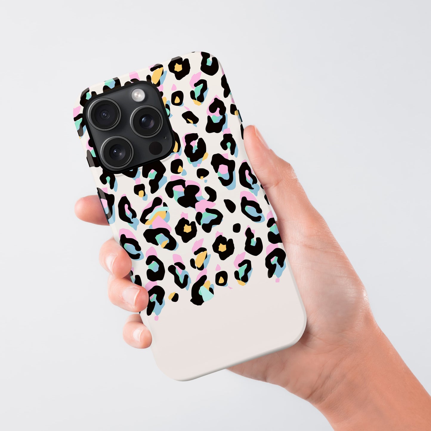 Custom Rainbow Leopard Print Phone Case Phone Case
