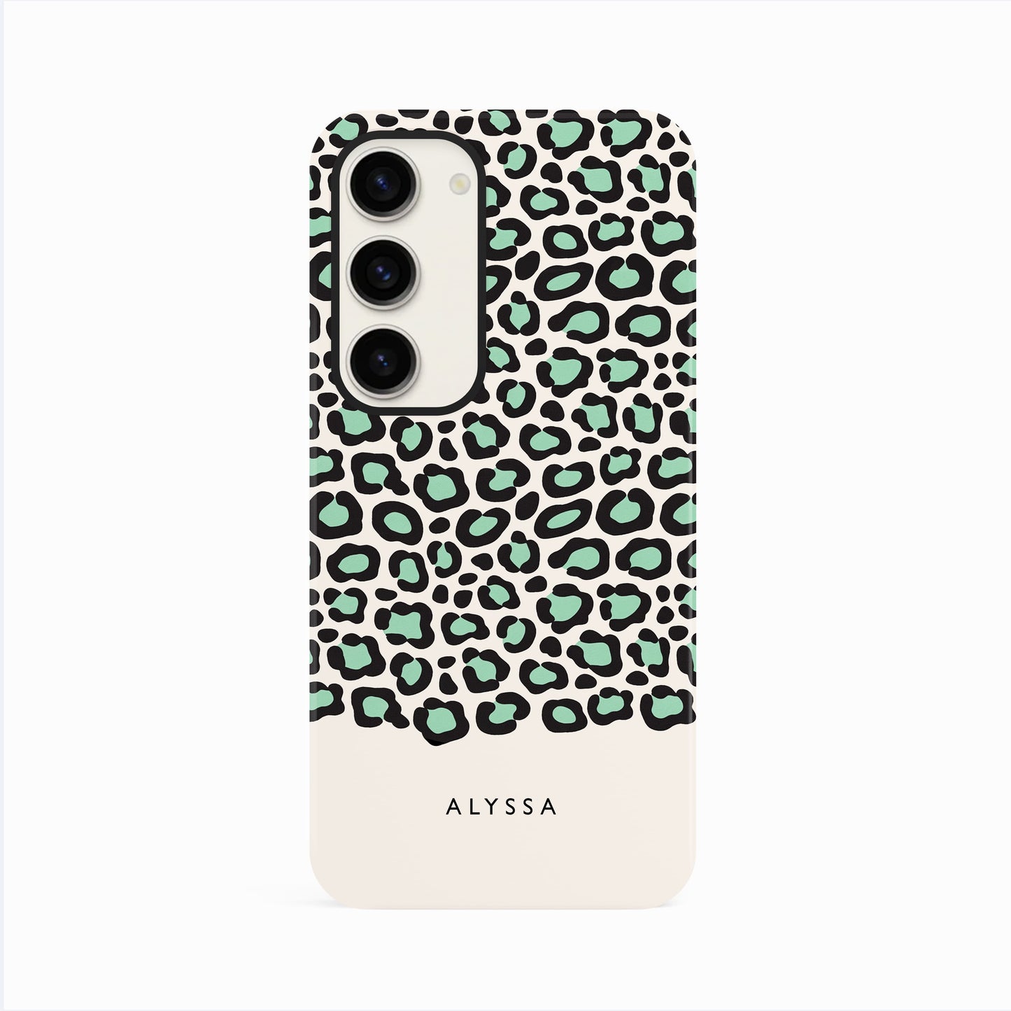 Personalised Teal Blue Leopard Print Case Phone Case