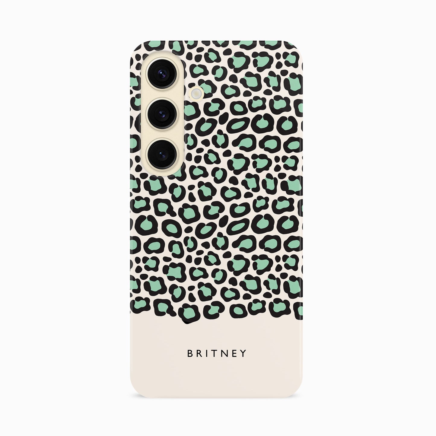 Personalised Teal Blue Leopard Print Case Phone Case
