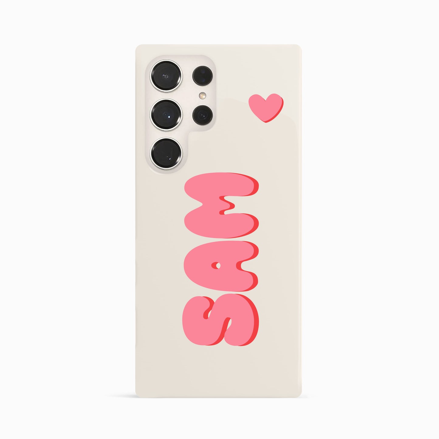 Personalised Pink Red Bubble Name Case Phone Case