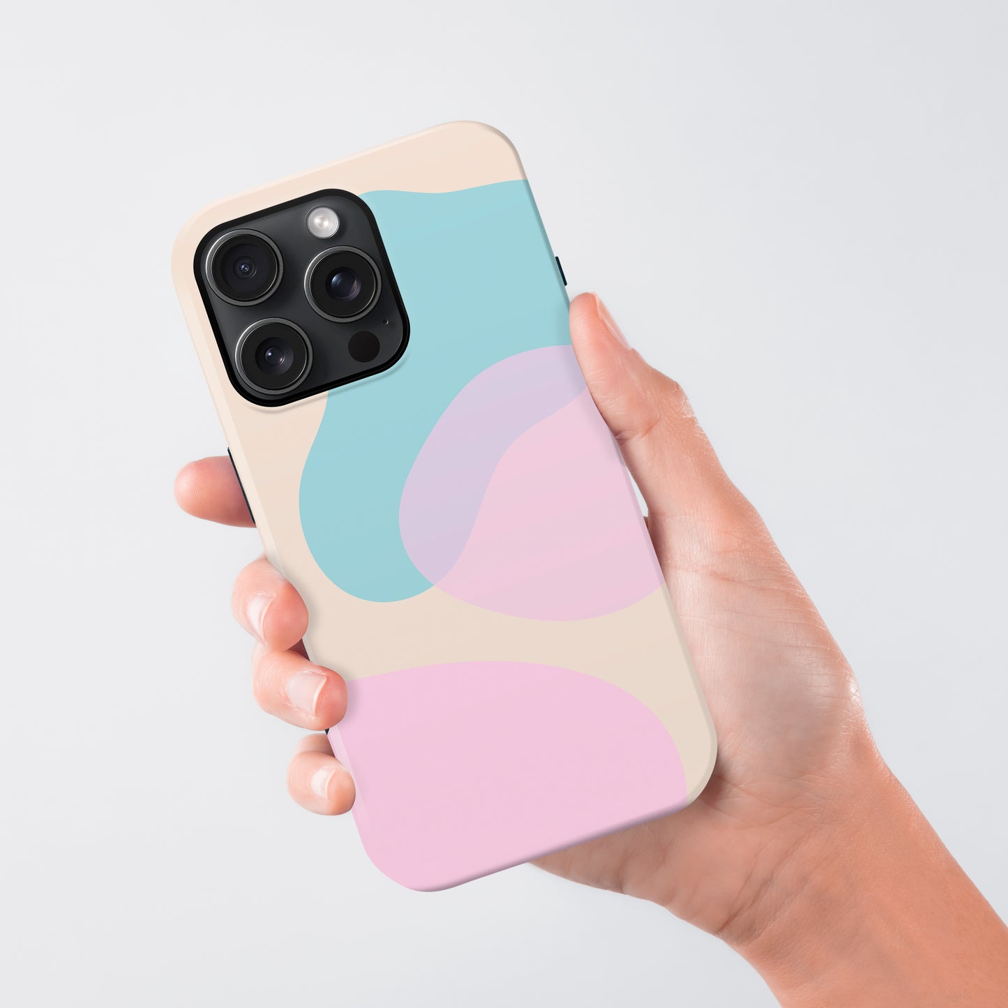 Abstract Custom Name Colour Block Case Phone Case