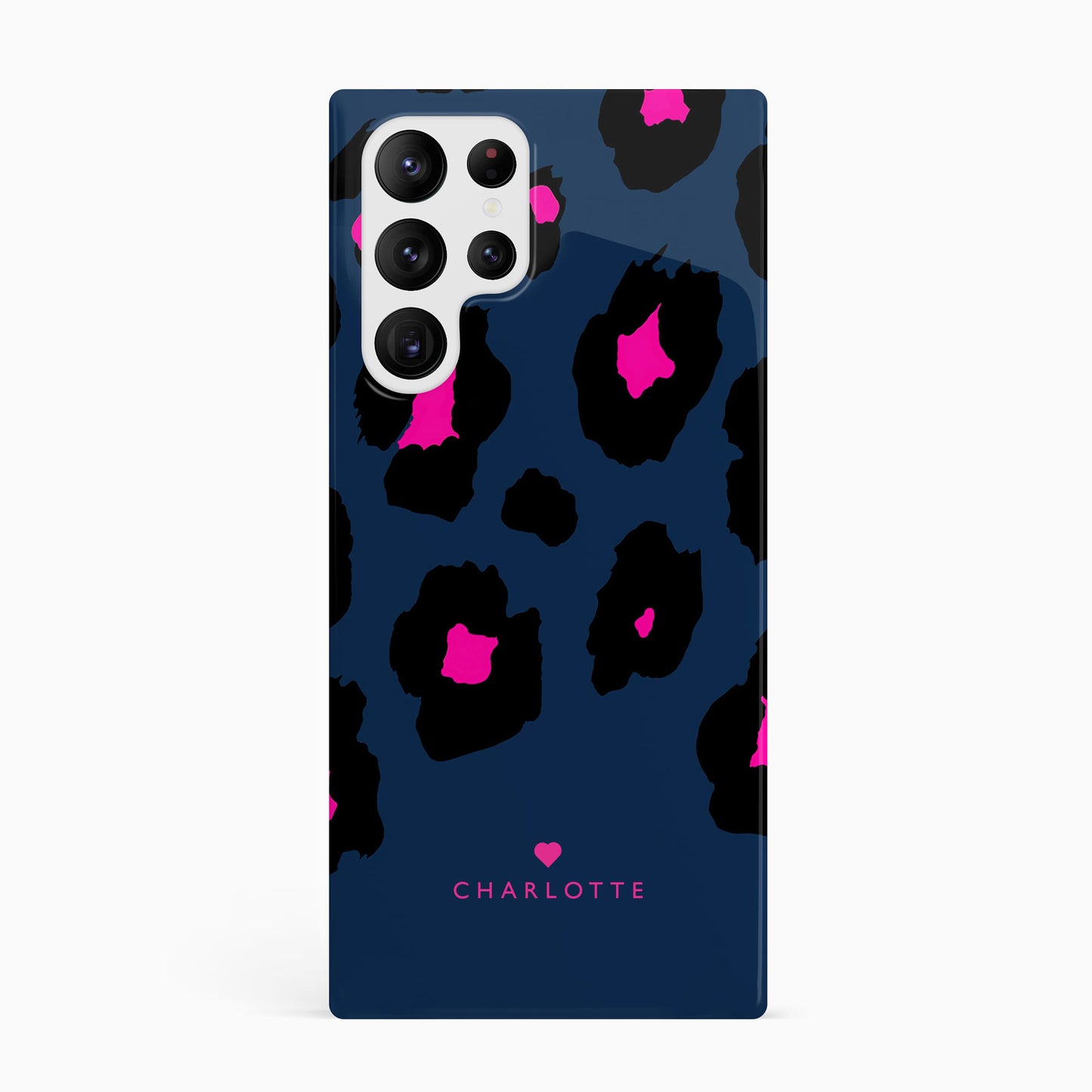 Navy Blue Leopard Print Case Phone Case
