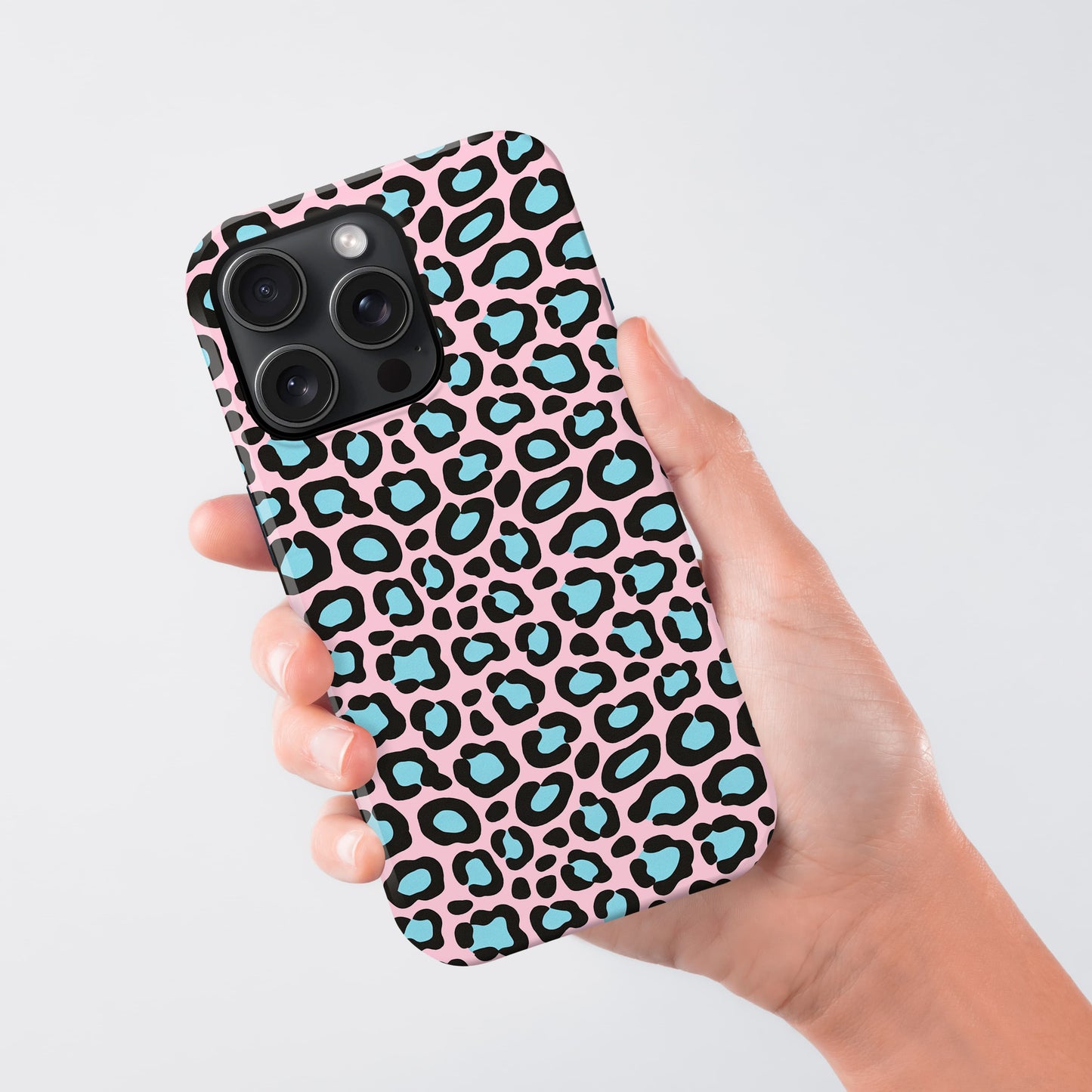 Pink And Blue Leopard Print Case Phone Case