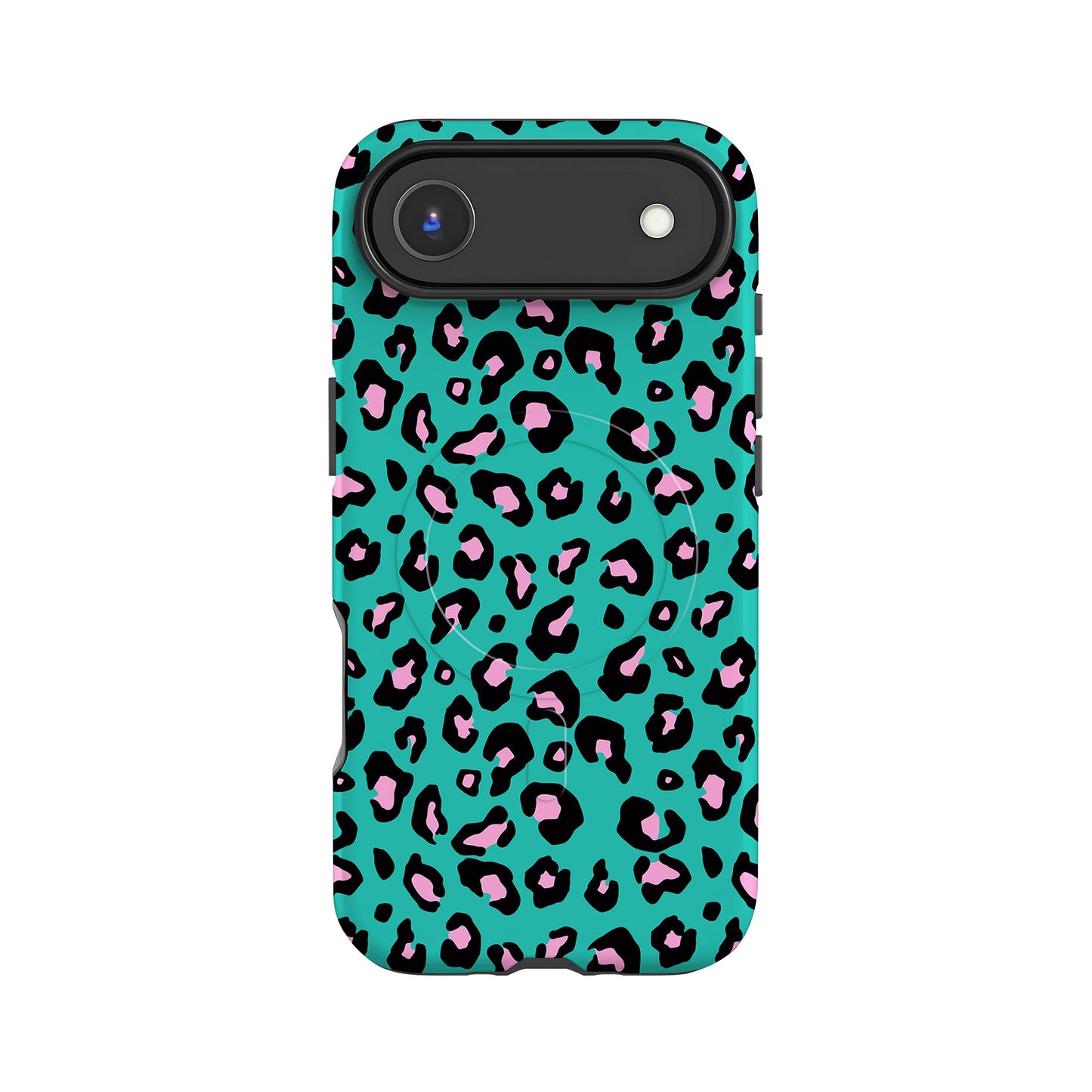 Blue Pink Micro Leopard Print Magsafe Case