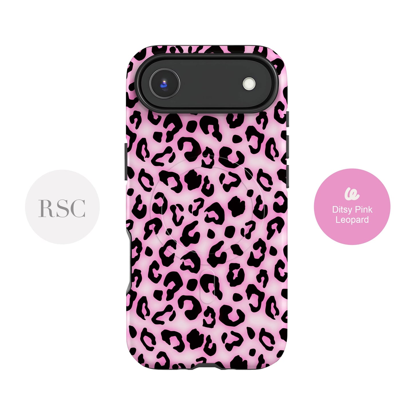 Pink Blush Leopard Print Magsafe Case Phone Case