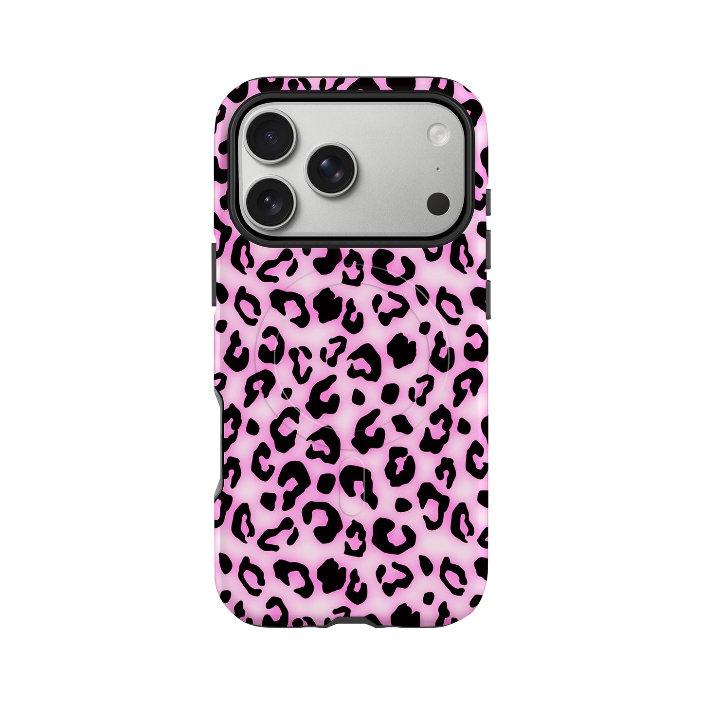Pink Blush Leopard Print Magsafe Case iPhone 17 Pro Phone Case