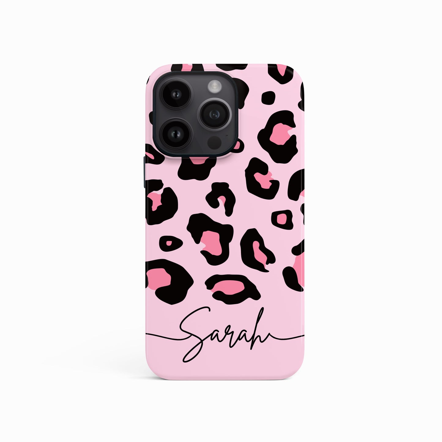 Pink Bubblegum Personalised Leopard Print Case Phone Case