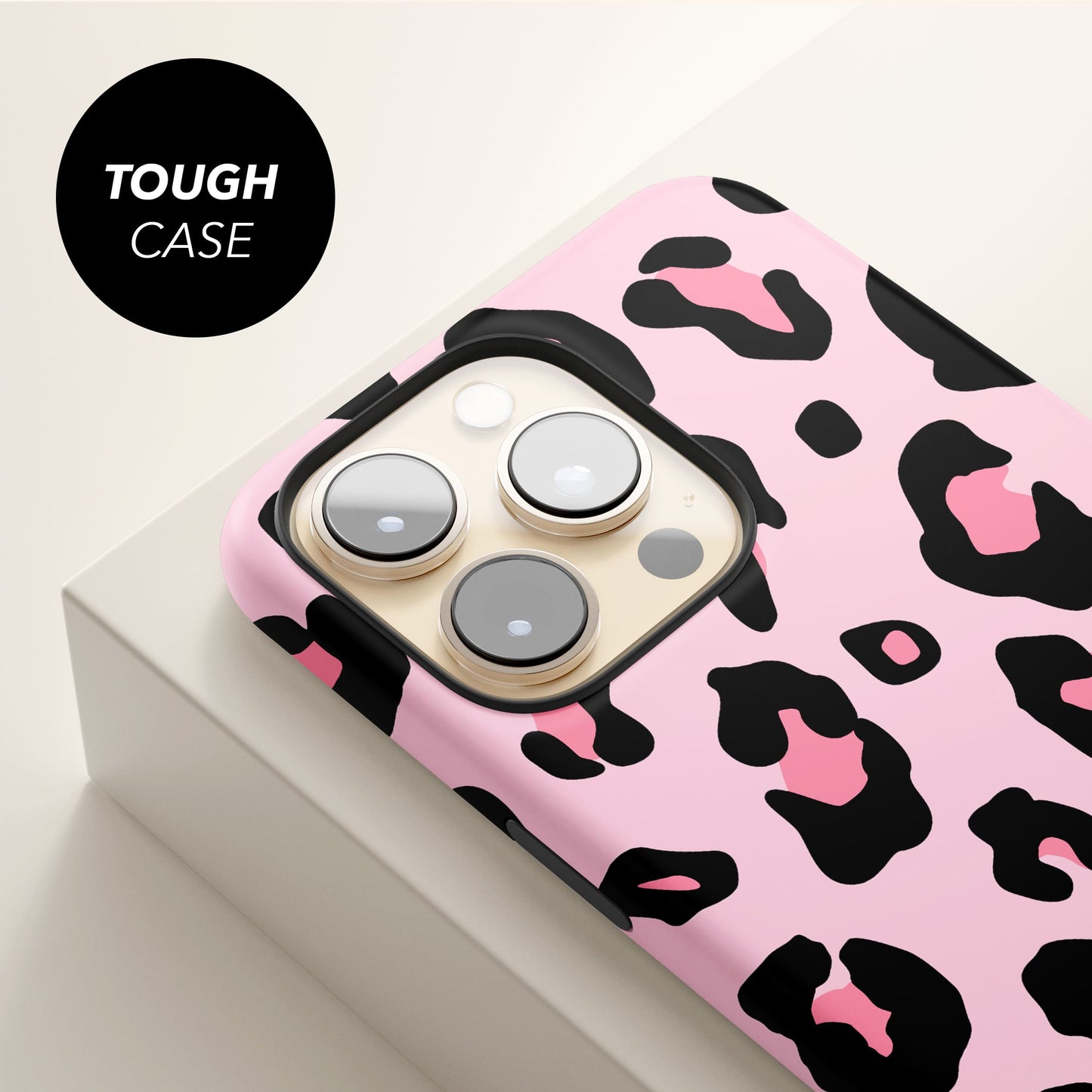 Bubblegum Pink Personalised Leopard Print Magsafe Case Phone Case