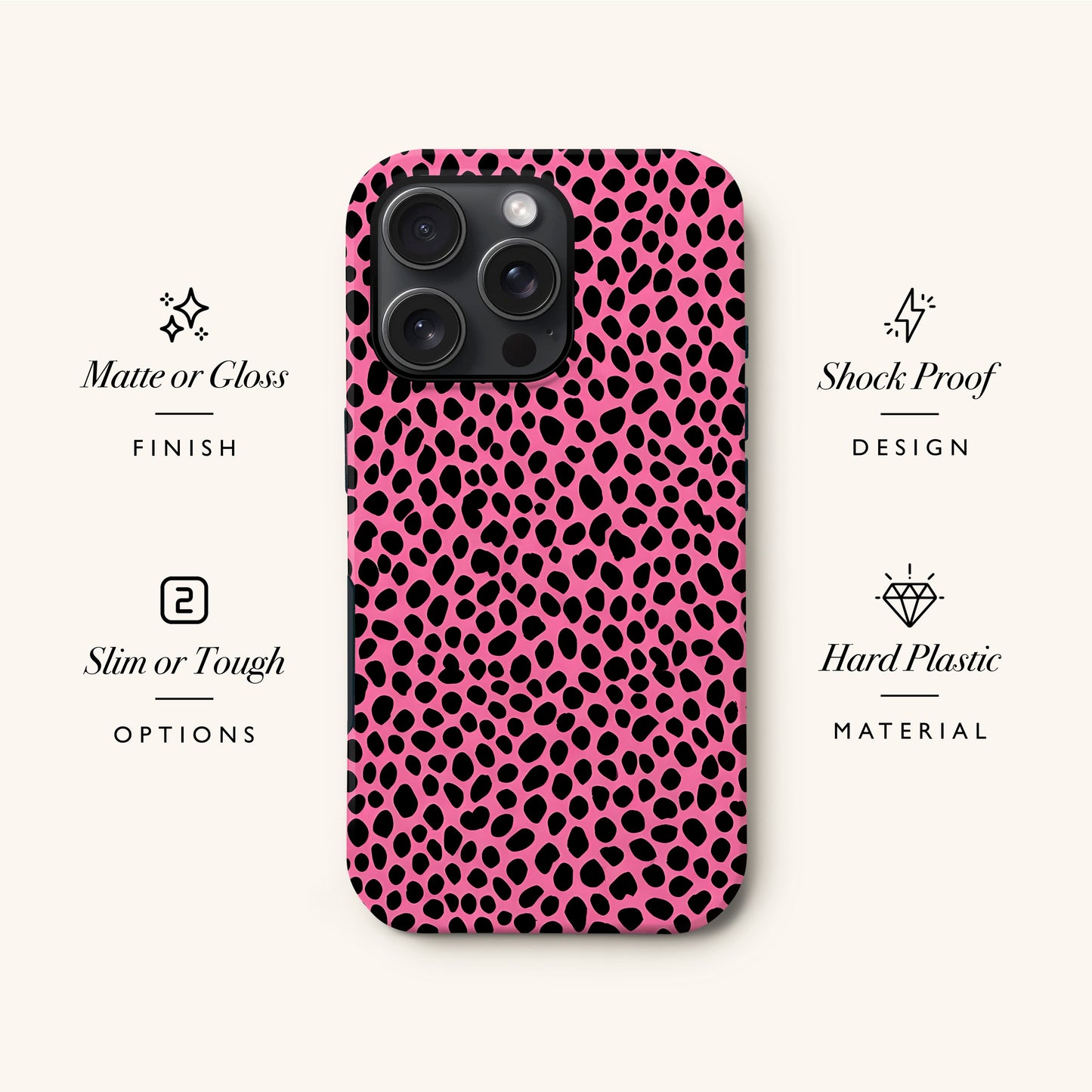Pink Cheetah Print Phone Case Phone Case