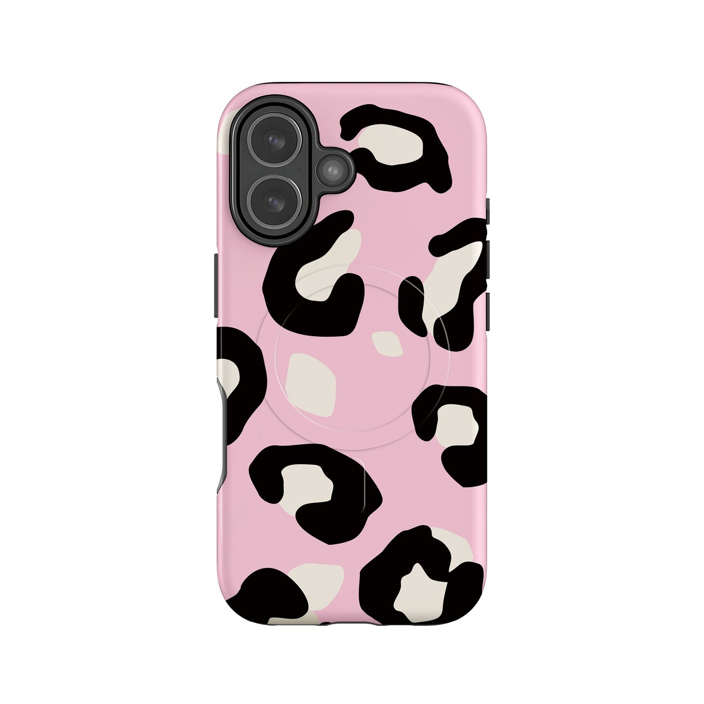 Baby Pink Modern Leopard Print Magsafe Case