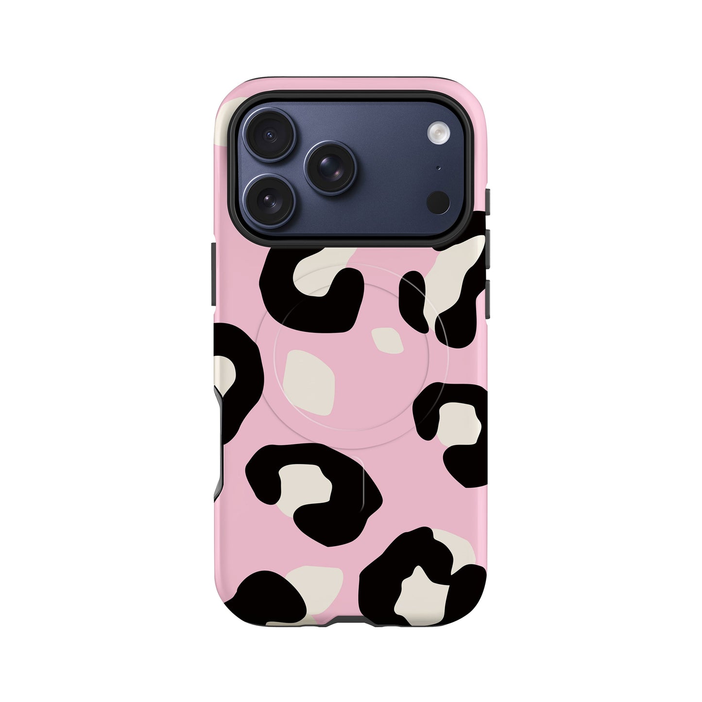 Baby Pink Modern Leopard Print Magsafe Case