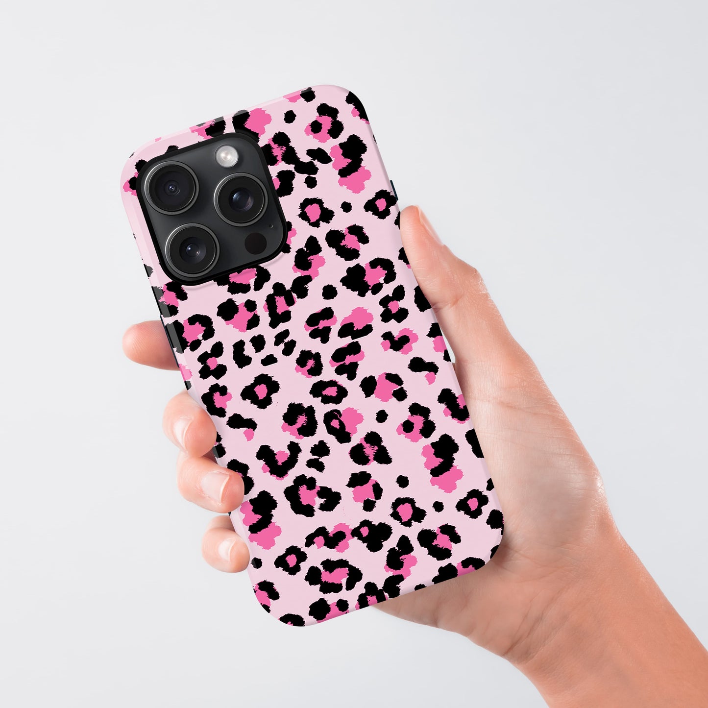 Pink Micro Leopard Print Pattern Case Phone Case
