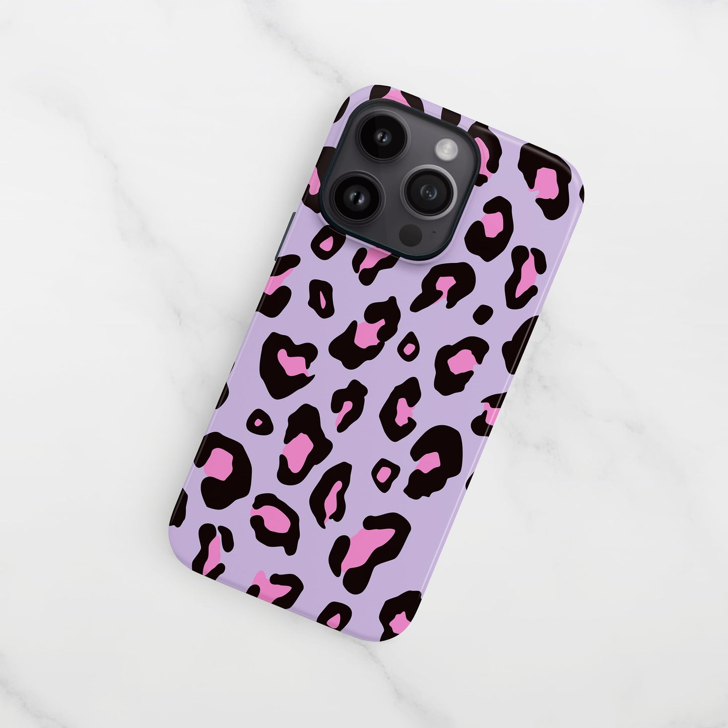 Purple Pink Candy Leopard Print Case Phone Case