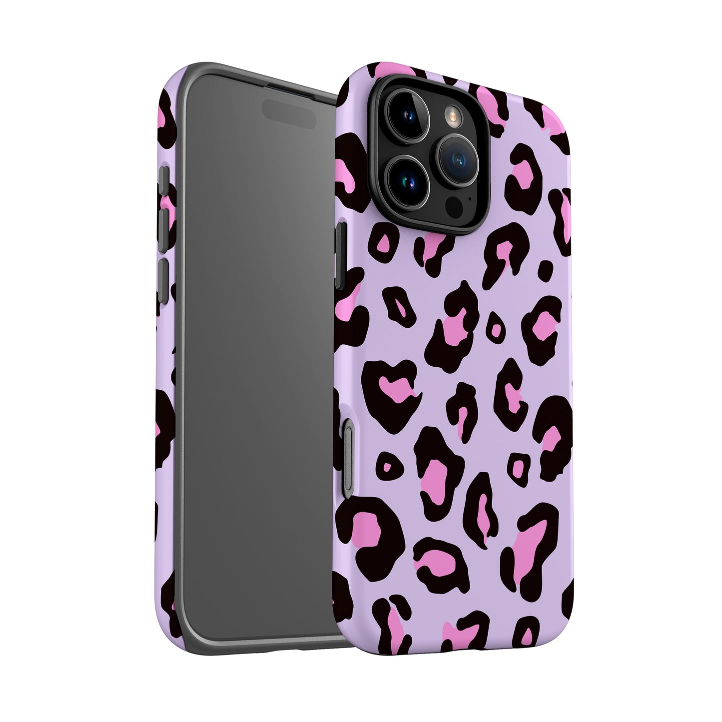 Purple Pink Candy Leopard Print Case Phone Case